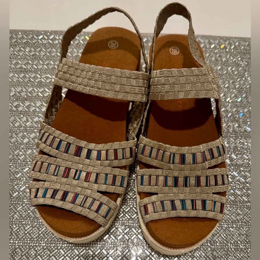 bernie mev. Multicolor Strappy Sandals